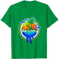 T-shirt Maldives pour hommes - Noir