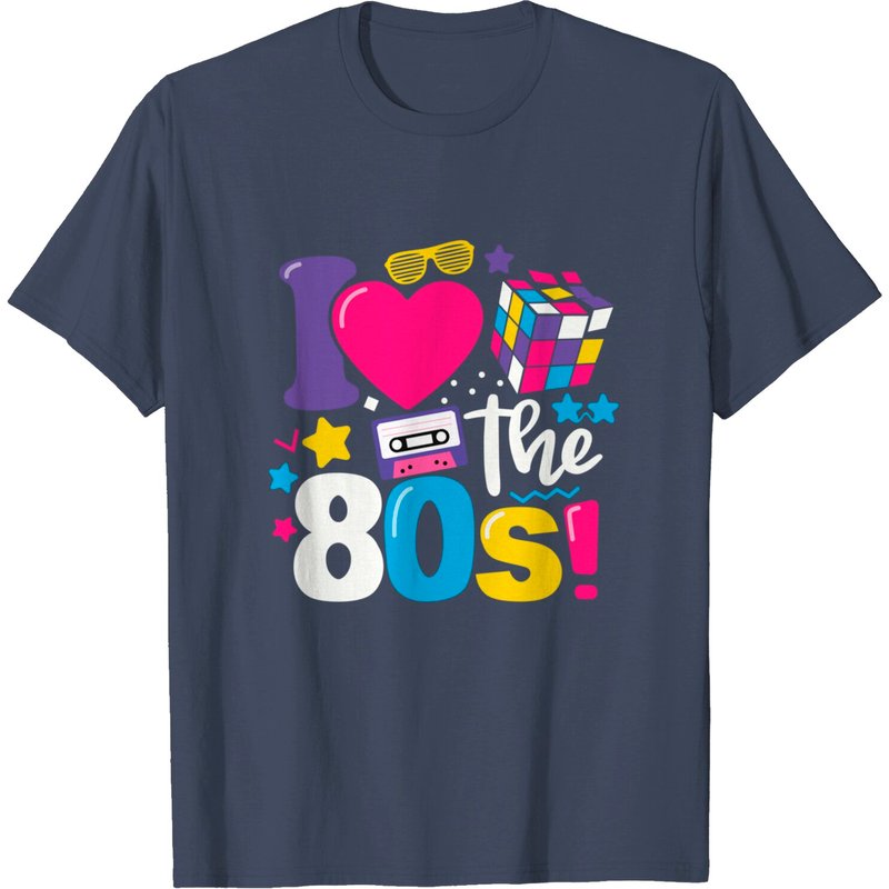 T-shirt humoristique pour hommes I Love The 80s — T-shirts pour hommes