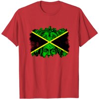 Jamaican Flag Lion & Bob T Shirt for Men