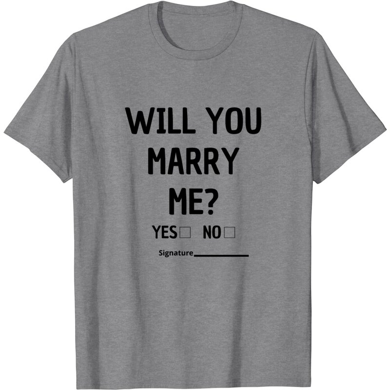 T-Shirt Proposition de Mariage pour Hommes — T-shirts pour hommes