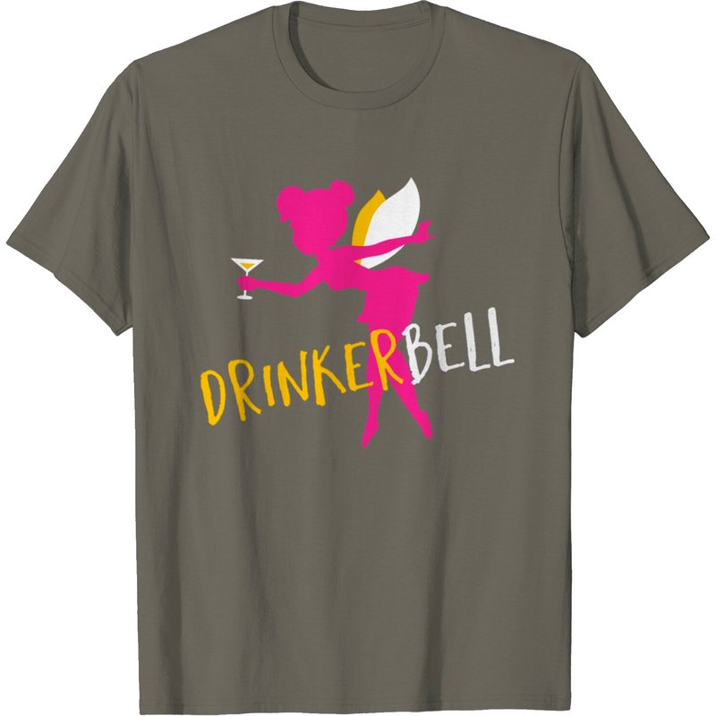 T-shirt Drinkerbell pour hommes en noir — T-shirts pour hommes