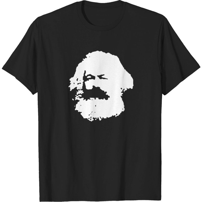 T-Shirt Karl Marx pour hommes en noir — T-shirts pour hommes