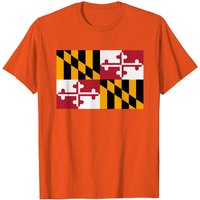 T-shirt pour hommes avec le drapeau du Maryland — T-shirts pour hommes
