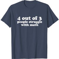 T-shirt 4 sur 3 personnes ont des difficultés avec les mathématiques pour hommes — T-shirts pour hommes