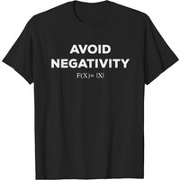 T-Shirt Équation Mathématique Évitez la Négativité pour Hommes — T-shirts pour hommes