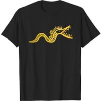 T-Shirt Maya Snake pour hommes en noir