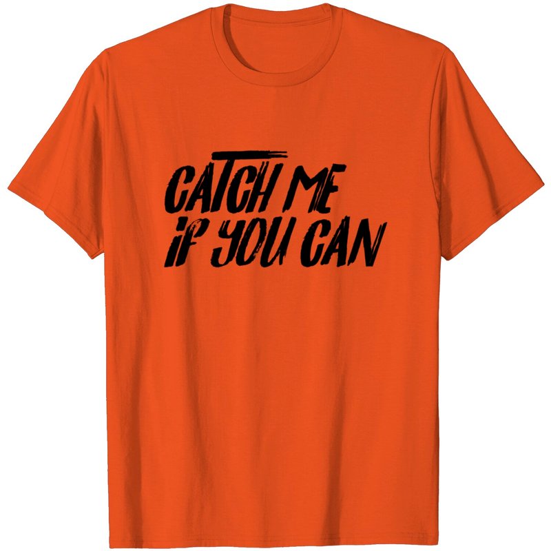 T-Shirt Noir Catch Me If You Can pour Hommes — T-shirts pour hommes
