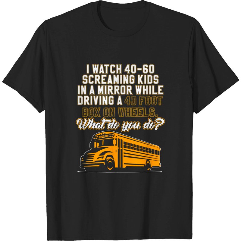 T-shirt de conducteur d'autobus scolaire pour hommes — T-shirts pour hommes