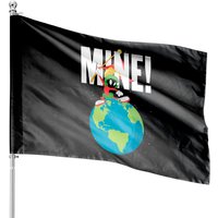 Marvin The Martian Mine House Flags - Double-Sided Print — Decorative Flags