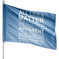 All Lives Matter - Black Lives Matter House Flags — Decorative Flags