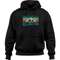 Killington Vermont Vintage Mountains Pullover Hoodie — Mens Hoodies