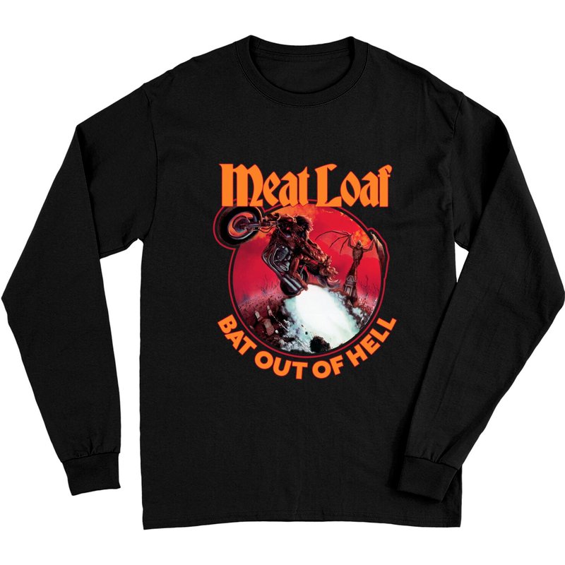 T-shirt à manches longues Meat Loaf Bat Out Of Hell pour unisexe — T-shirts pour hommes