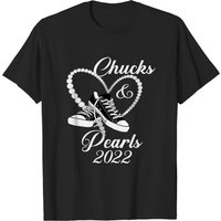 Chucks and Pearls Black 2022 Men's Funny T-Shirt — Mens T Shirts