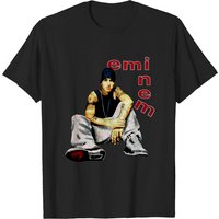T-shirt Slim Fit Eminem pour hommes en noir — T-shirts pour hommes