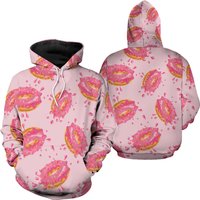 Sweat à capuche Donuts roses en 3D — Sweats à capuche pour hommes
