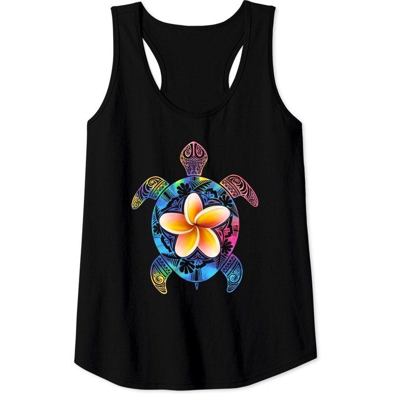Débardeur Hawaiian Tie Dye Tortue de Mer pour Hommes et Femmes — T-shirts pour hommes