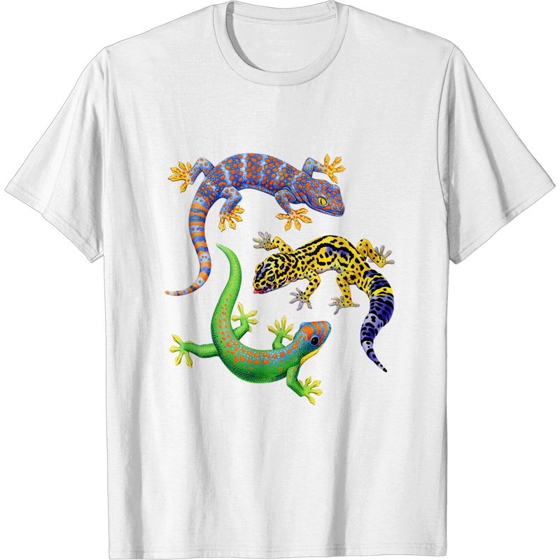 T-shirt Lizard Gecko Mignon pour Hommes