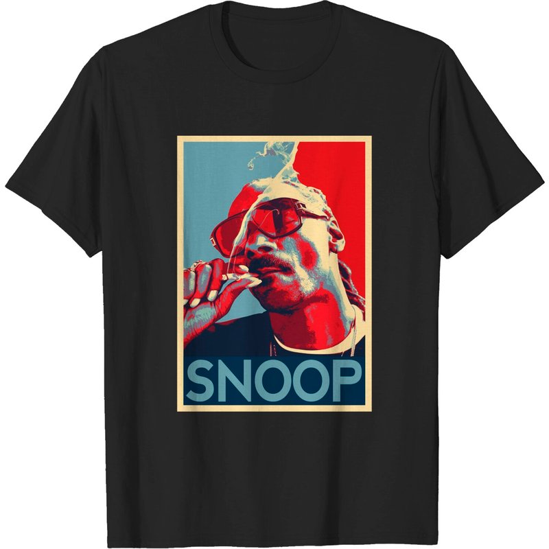 T-Shirt pour Hommes Snoop Dogg en Noir