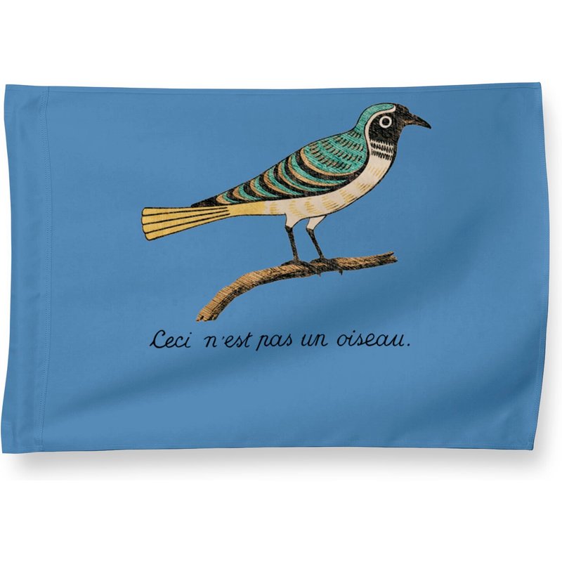 Birds Aren't Real - Ceci N'est Pas Un Oiseau House Flags — Decorative Flags