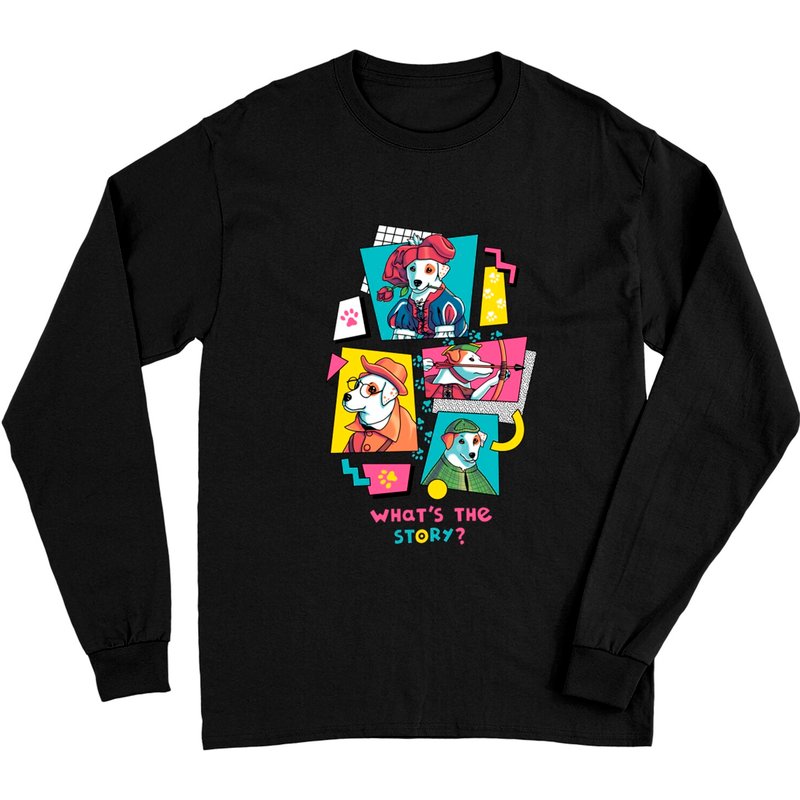 What's The Story Wish.bone? 90s TV Show Long Sleeve T-Shirt — Mens T Shirts