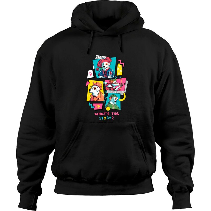What's The Story, Wishbone? Hoodie Unisexe Noir — Sweats à capuche pour hommes