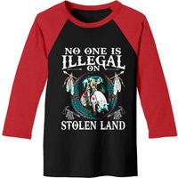 T-shirt de baseball No One Is Illegal on Stolen Land pour hommes — T-shirts pour hommes