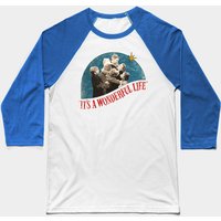 T-shirt de baseball Distressed Classic Christmas It's A Wonderful Life — T-shirts pour hommes