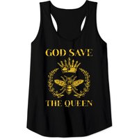 God Save The Queen Beekeeper Crown Tank Top for Men — Mens T Shirts