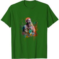 T-shirt pour hommes Marvin Gaye V3 en noir — T-shirts pour hommes