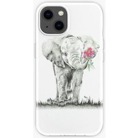 Elephant with Flowers Original Artwork iPhone Case — Phone Case