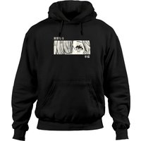 Hoodie Unisexe Aesthetic Japonais - Yeux de Fille Anime — Sweats à capuche pour hommes