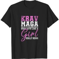 T-shirt pour hommes Funy Krav Maga Girl Gift — T-shirts pour hommes