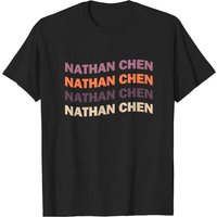 T-shirt pour hommes Nathan Chen en noir — T-shirts pour hommes