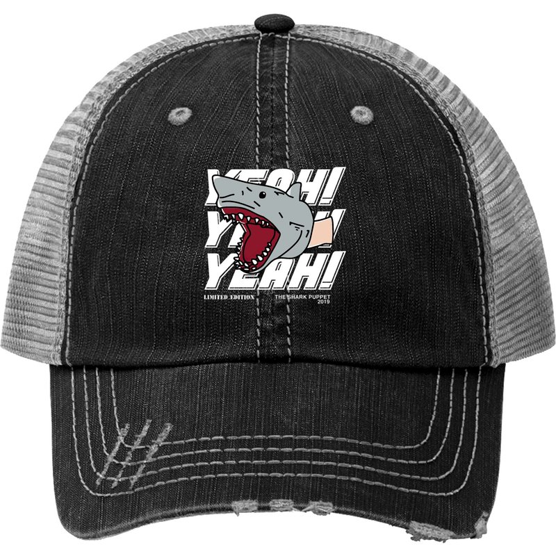 Casquettes Trucker Shark Puppet Merch pour hommes et femmes — Casquette de baseball