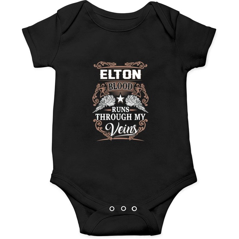 Elton Name Onesie - Blood Runs Through My V Onesie