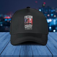 Casquette de baseball classique Freedom Convoy 2022 avec drapeau américain et canadien — Casquette de baseball