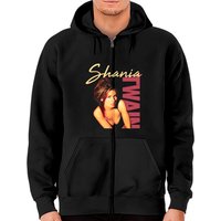 Hoodie zippé unisexe Shania Twain Country Music — Sweats à capuche pour hommes