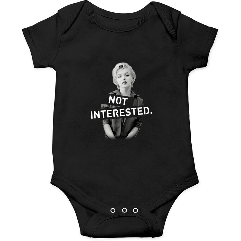 Body Marilyn Monroe Not Interested pour bébés — Bodys bébé