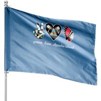 Apache Tribe Native American House Flags - Double-Sided Print — Decorative Flags
