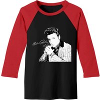 Elvis Presley Men's Baseball T-Shirt in Black/Red