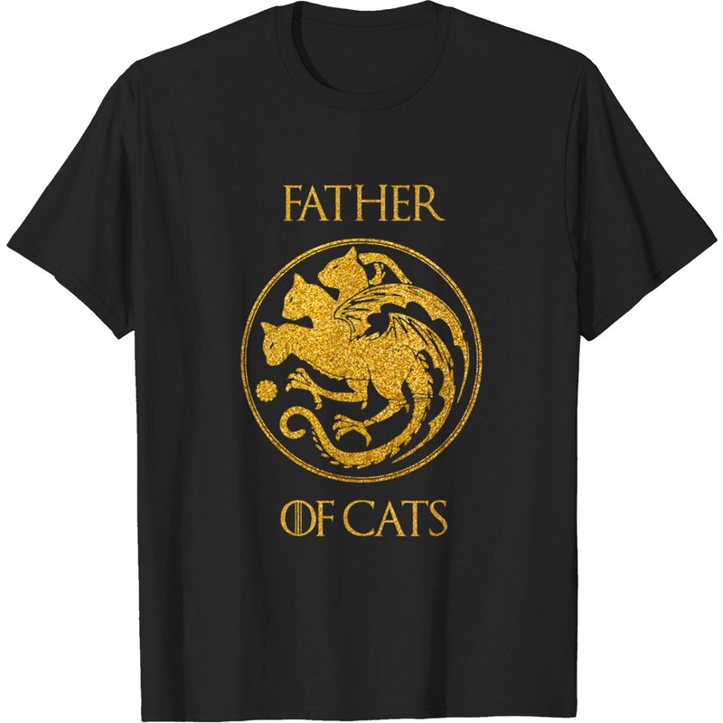 T-Shirt Father of Cats pour hommes - Design Cat Dad — T-shirts pour hommes