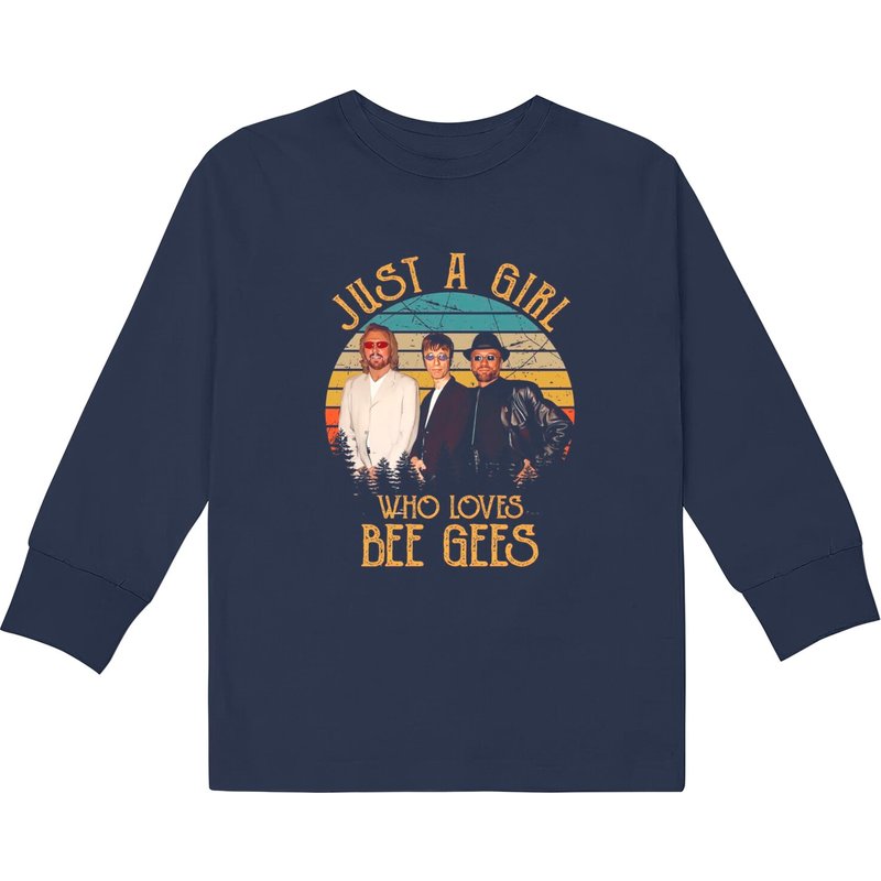 Juste une fille qui aime les Bee Gees T-shirt à manches longues pour enfants — T-shirts pour hommes