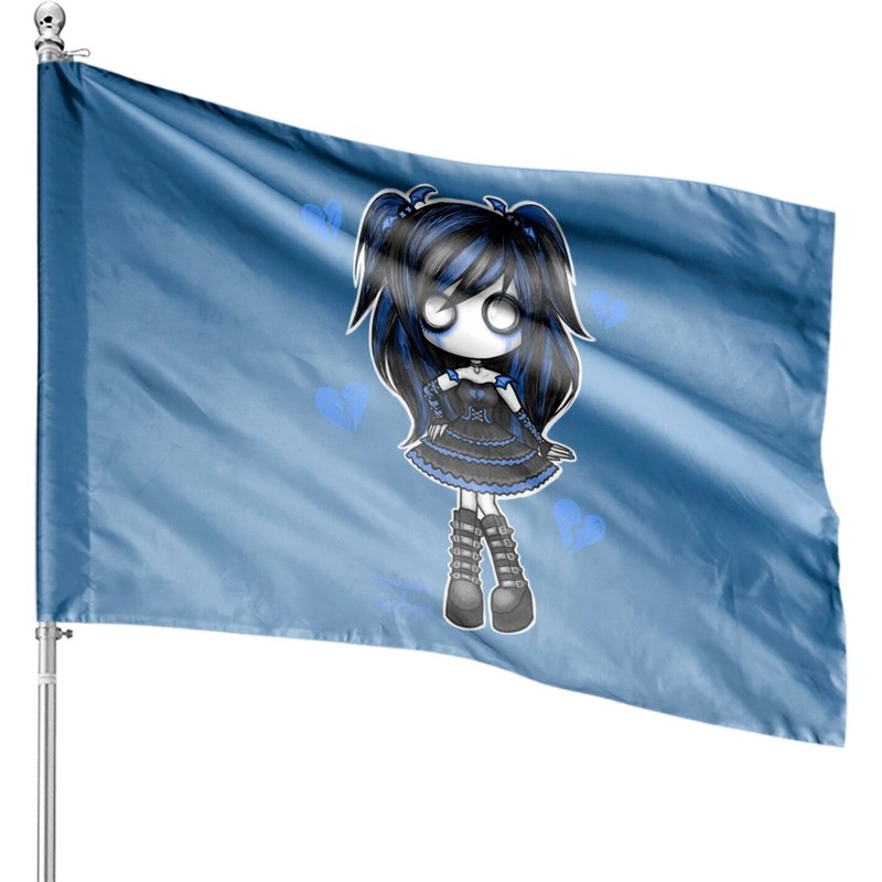 Drapeaux de Maison Soft Goth - Impression Recto-Verso — Drapeaux décoratifs