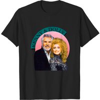 T-shirt pour hommes Vintage 1990 Kenny Rogers Dolly Parton — T-shirts pour hommes