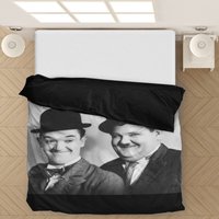 Housse de couette vintage D1 de Stan Laurel et Oliver Hardy — Housses de couette