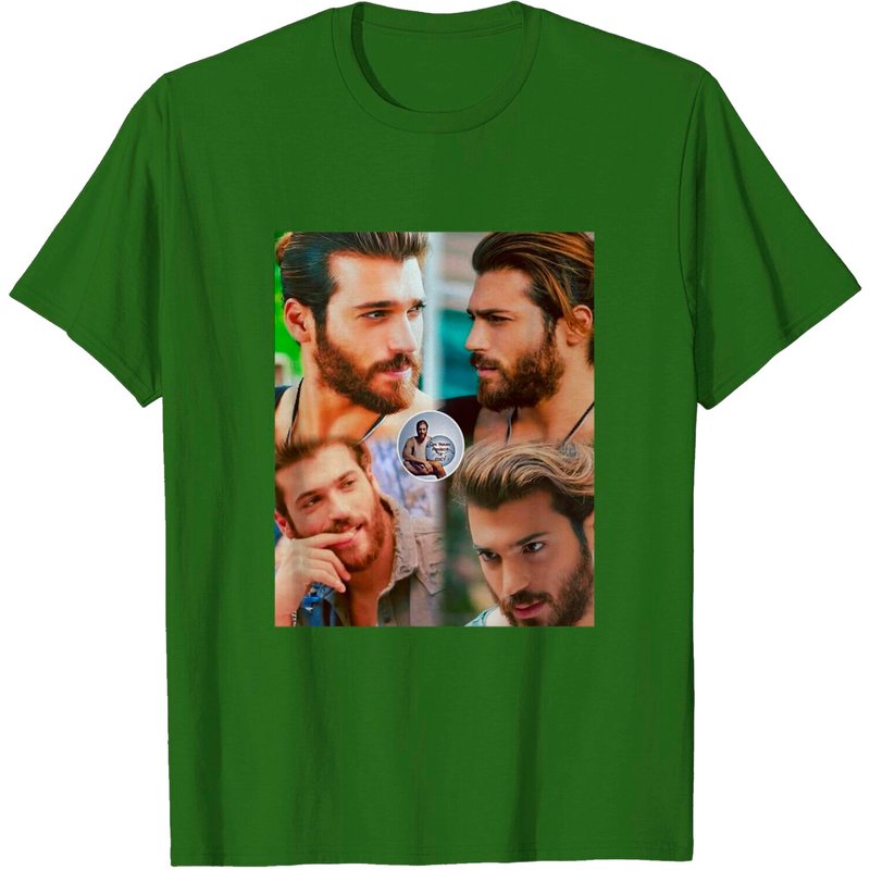 T-shirt Can Yaman Classique pour hommes en noir — T-shirts pour hommes