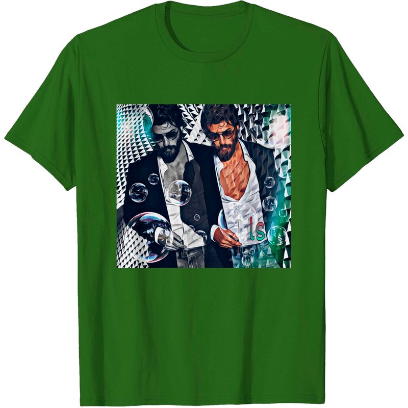 T-shirt classique Can Yaman pour hommes en noir — T-shirts pour hommes