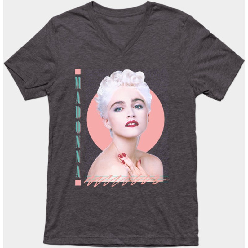 Madonna 80s Vintage Style T-Shirt for Men - Black