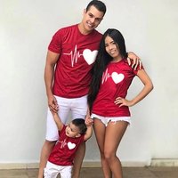 T-Shirts Personnalisés pour Hommes Heartbeat Outfits en Famille