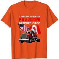T-shirt I Support Truckers Freedom Convoy 2022 Canada pour hommes